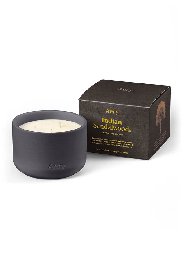 INDIAN SANDALWOOD TRIPLE WICK CANDLE - PEPPER RASPBERRY AND TONKA