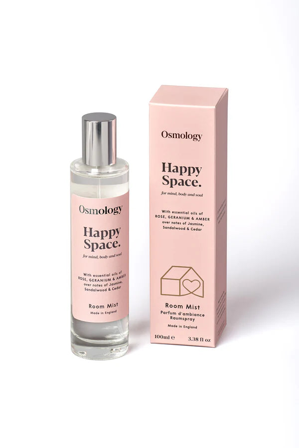 HAPPY SPACE ROOM MIST - ROSE, GERANIUM & AMBER