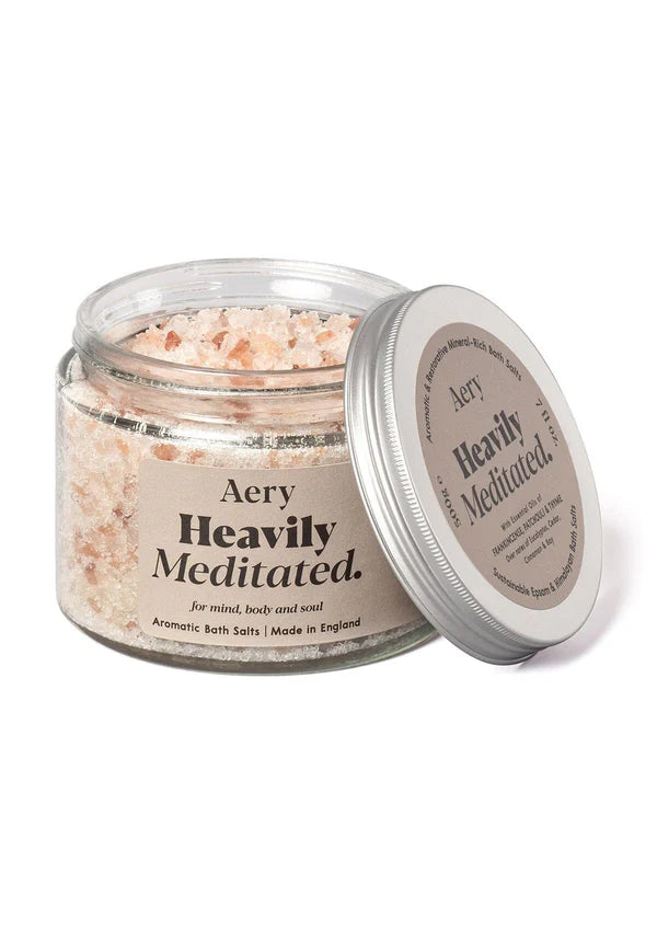 HEAVILY MEDITATED BATH SALTS - FRANKINCENSE PATCHOULI AND THYME