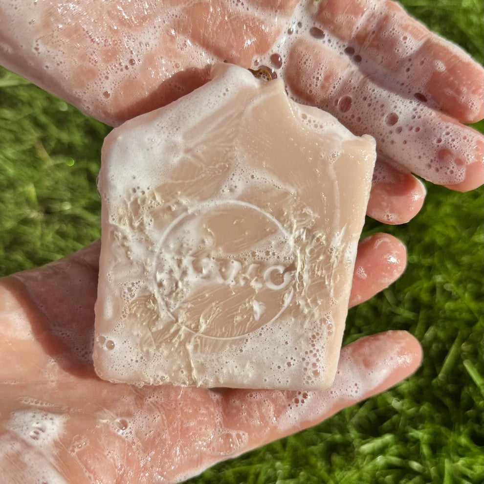 LUFFA Rose Geranium & Pink Grapefruit | Natural Exfoliant Body Soap Bar