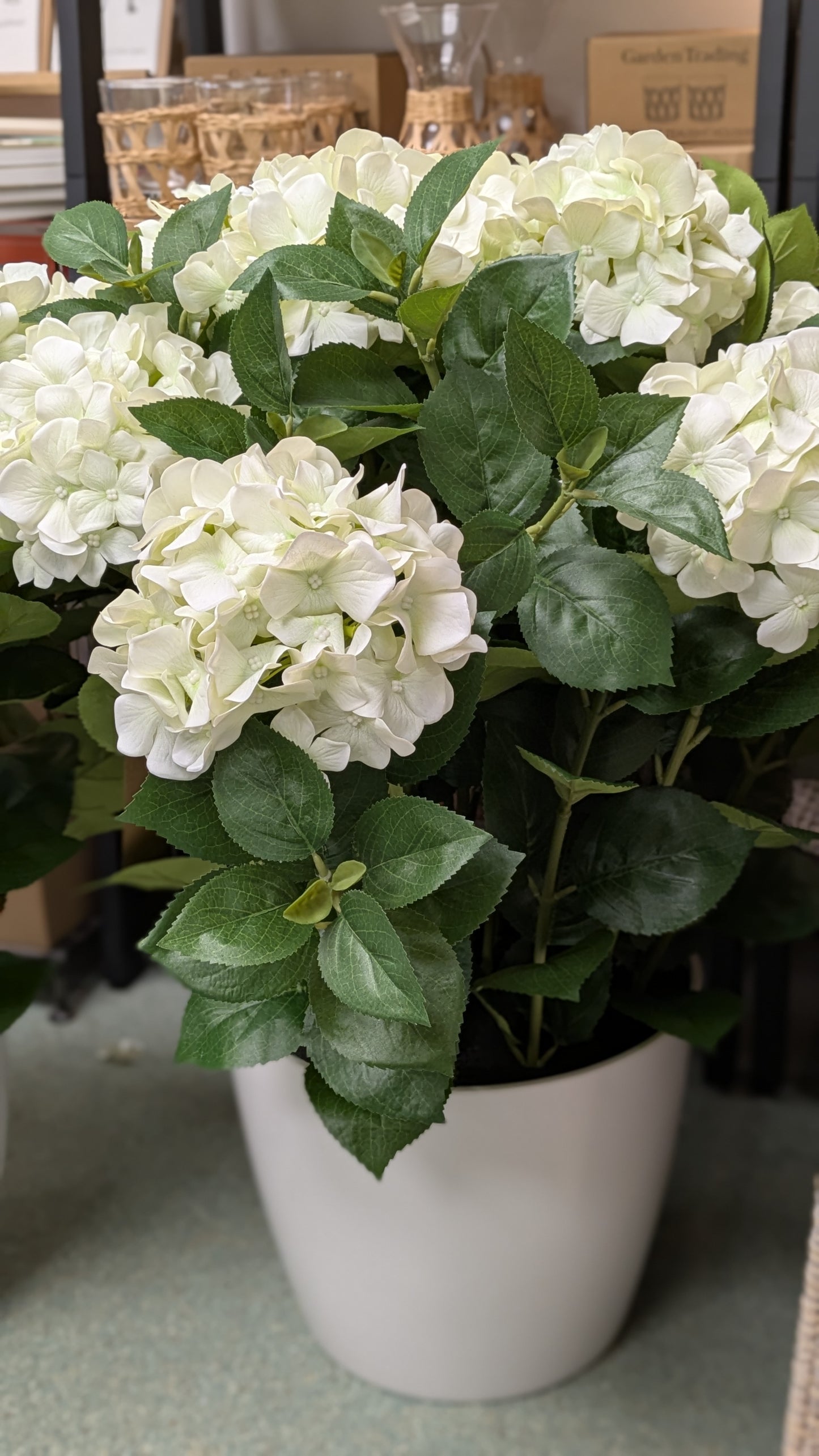 Faux Hydrangea Plant