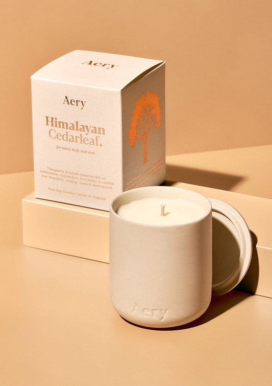 HIMALAYAN CEDARLEAF SCENTED CANDLE - CEDAR PATCHOULI AND LEMON