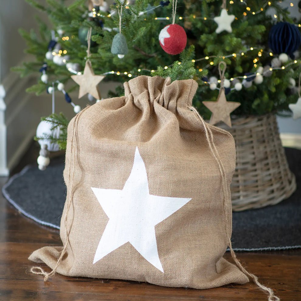 Christmas Jute Sack- Star