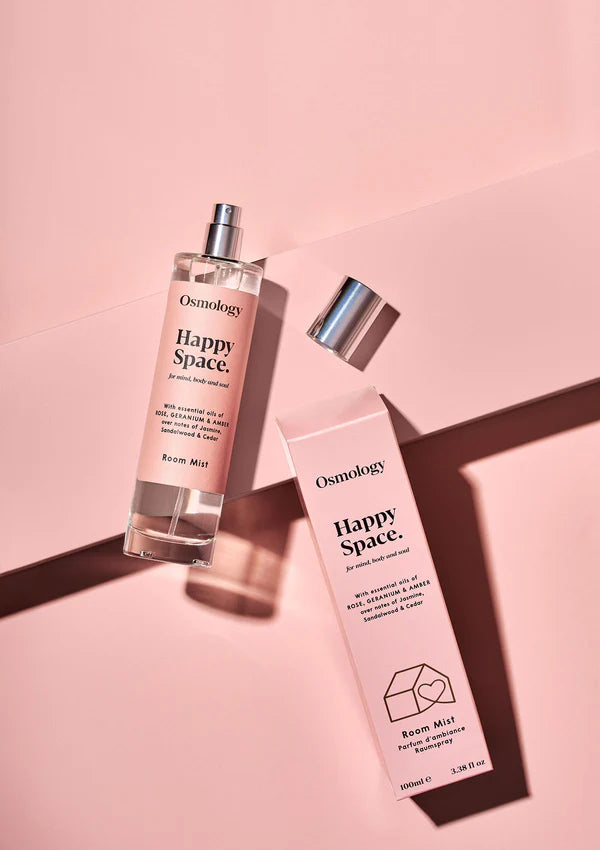 HAPPY SPACE ROOM MIST - ROSE, GERANIUM & AMBER