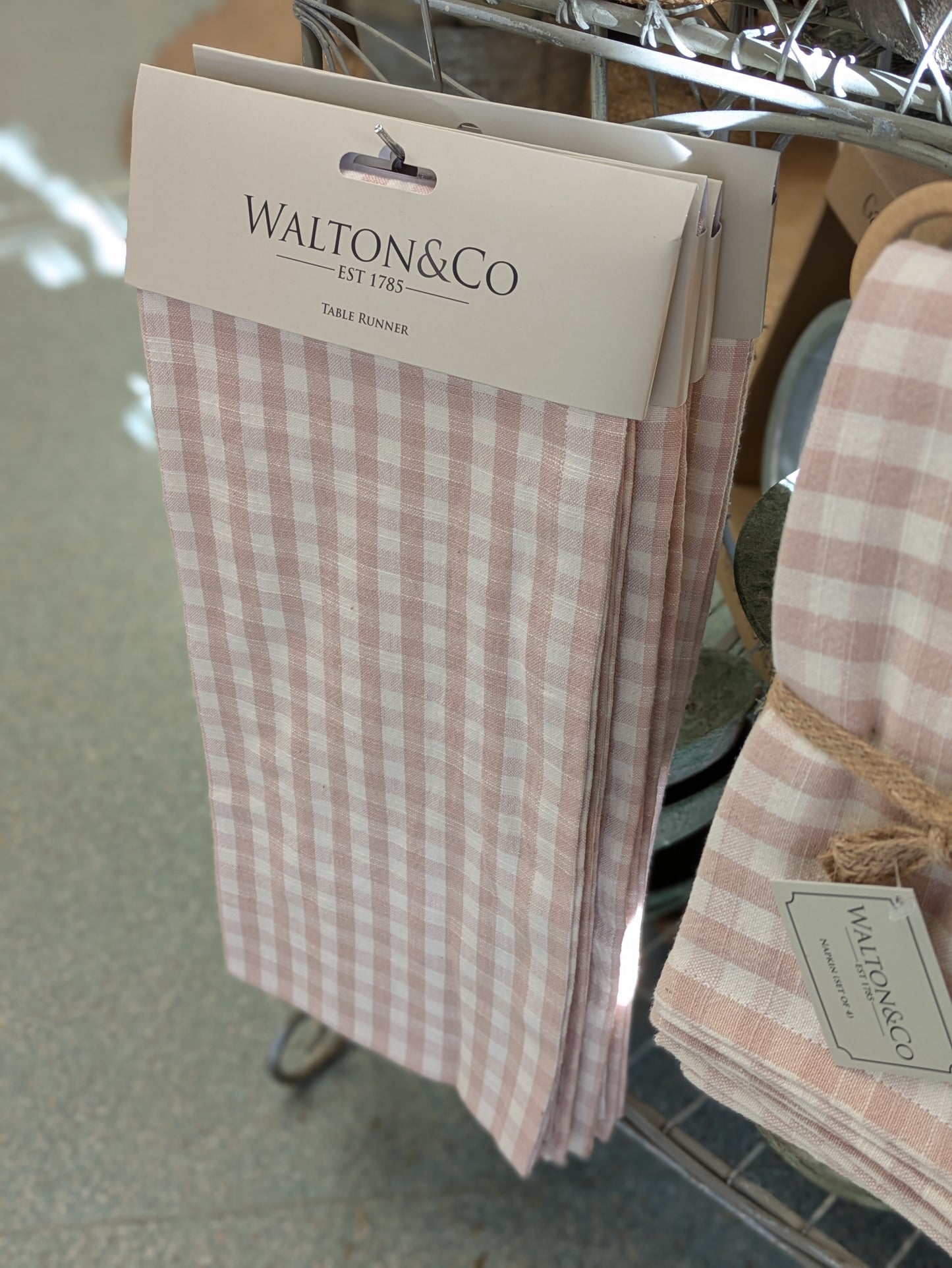 Gingham Table Runner