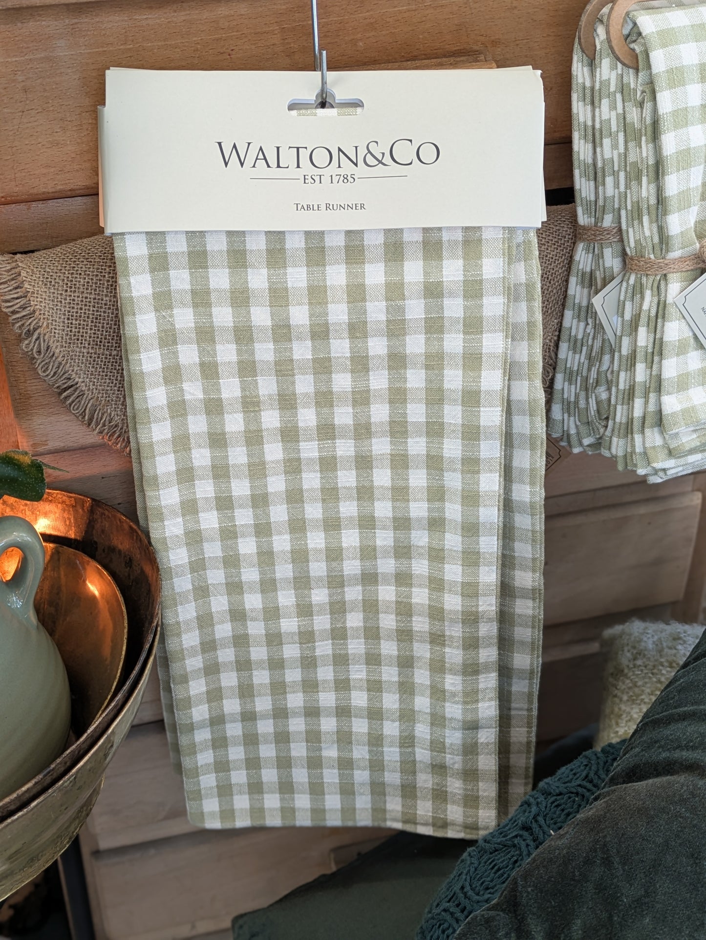 Gingham Table Runner