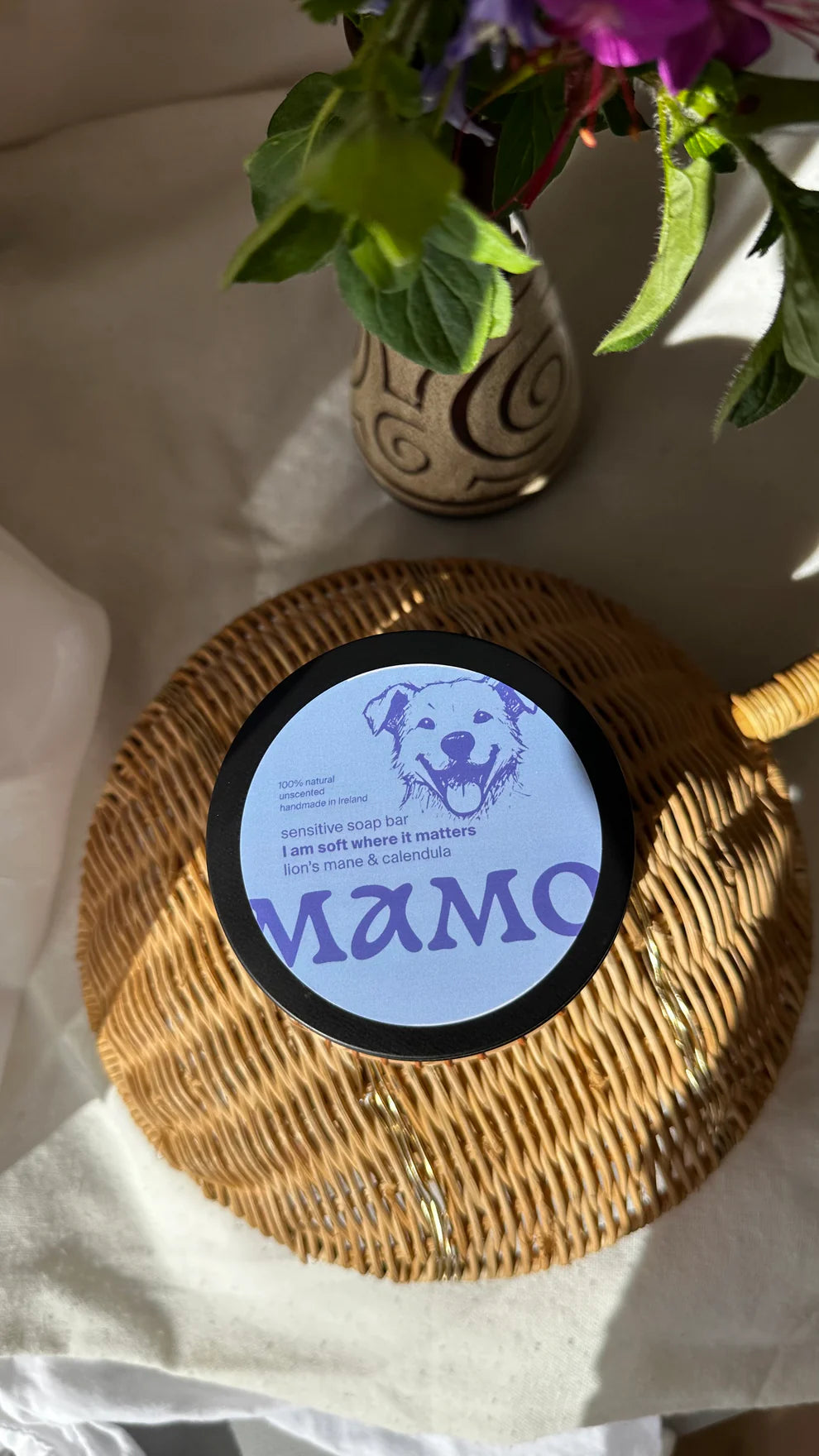 DOG CARE: Sensitive Dog Soap Bar – Lion’s Mane & Calendula (Unscented)