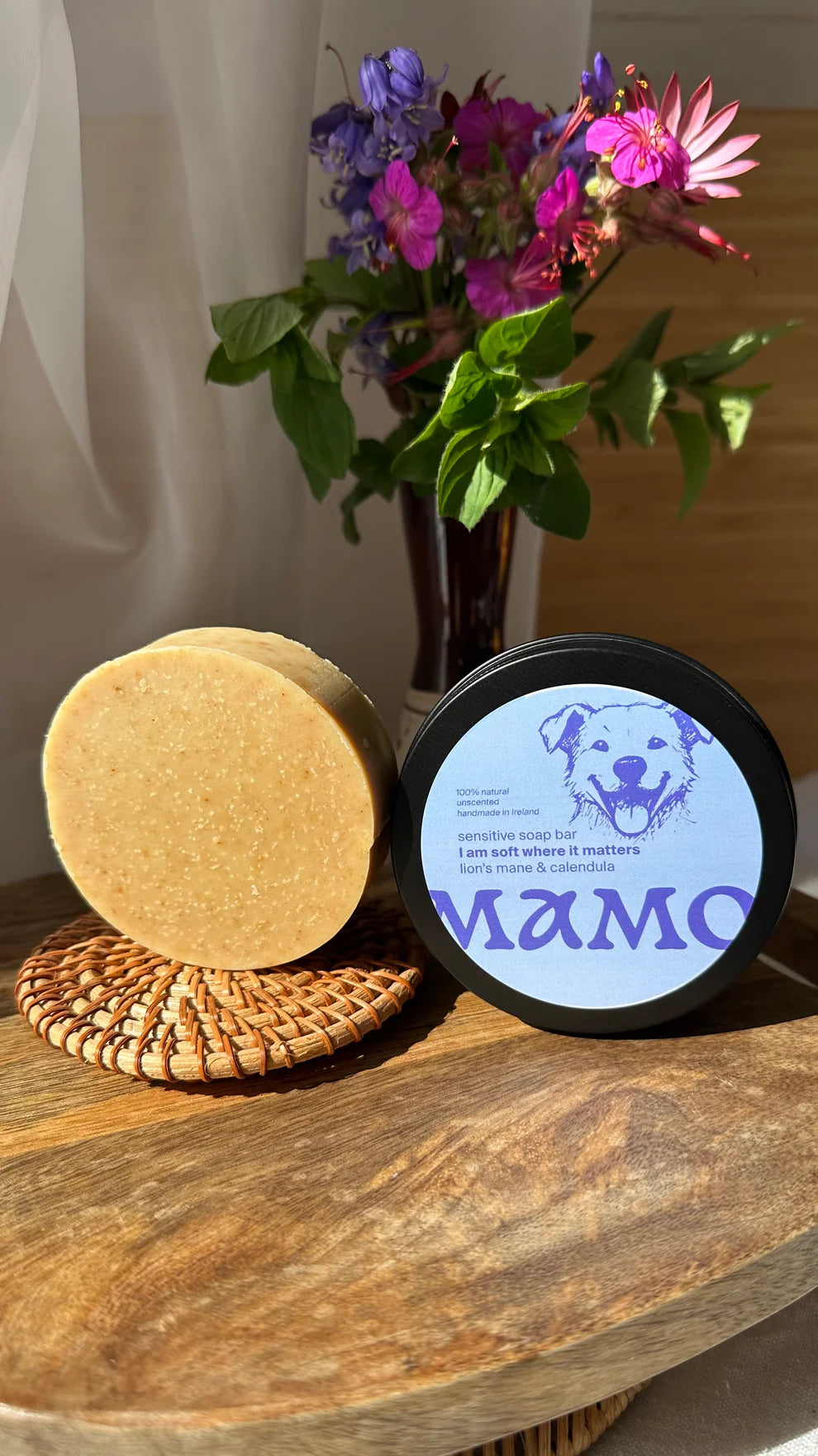 DOG CARE: Sensitive Dog Soap Bar – Lion’s Mane & Calendula (Unscented)