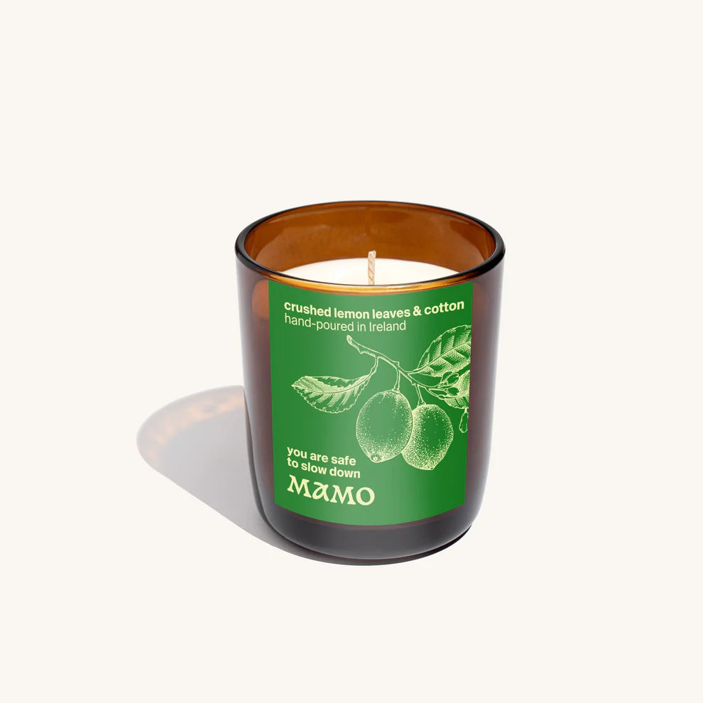 Crushed Lemon Leaves & Cotton Soy Candle | You Are Safe To Slow Down