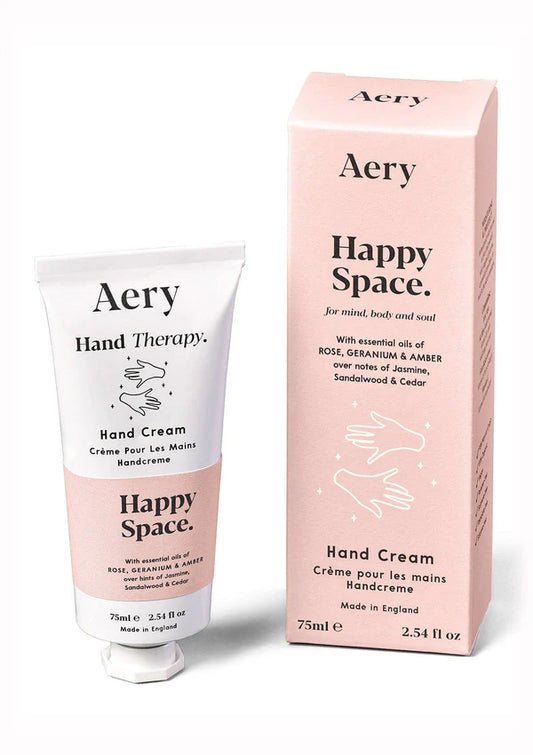HAPPY SPACE HAND CREAM - ROSE GERANIUM AND AMBER