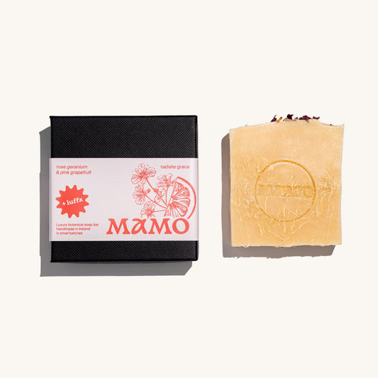 LUFFA Rose Geranium & Pink Grapefruit | Natural Exfoliant Body Soap Bar