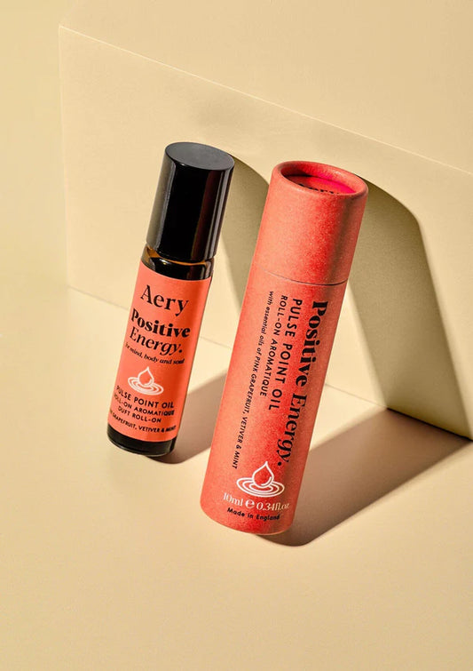 POSITIVE ENERGY PULSE POINT ROLL ON - PINK GRAPEFRUIT VETIVER AND MINT