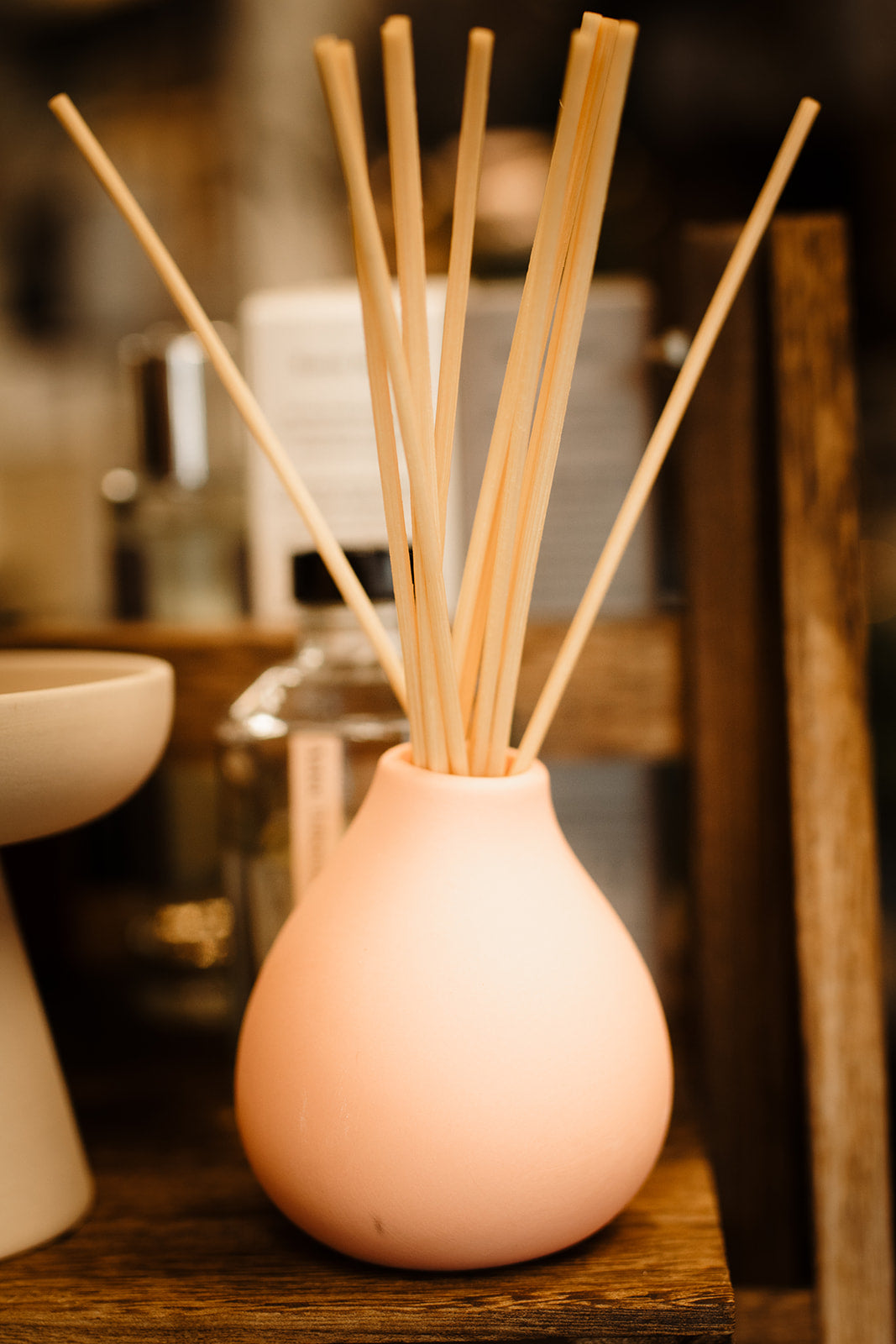 AZTEC TUBEROSE REED DIFFUSER - PEACH ALMOND MILK AND TUBEROSE